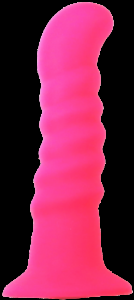 Silikonové dildo s přísavkou Hot Pink (18