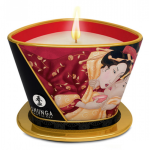 Shunga libido stimulující masážní svíčka Sparkling