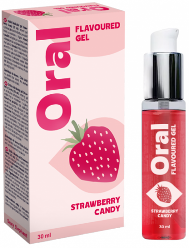Orální lubrikační gel Strawberry Candy (30